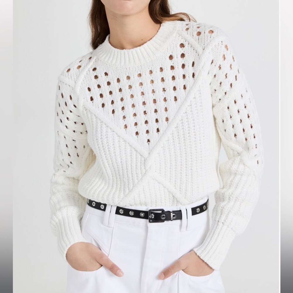 IRO Women’s White Chunky Knit Nives Sweater